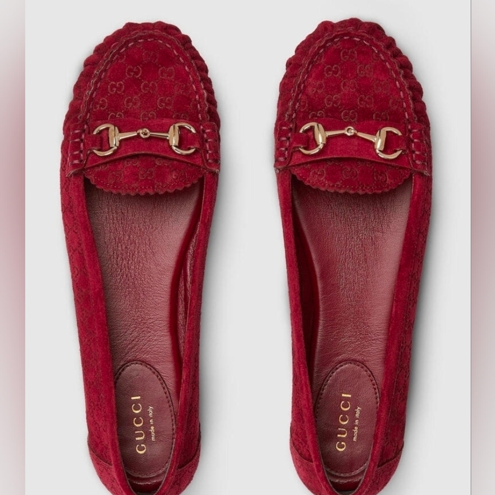 Gucci Women's Deep Red Flats